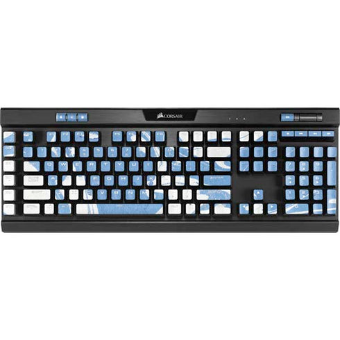 Marbleized Blue K95 RGB PLATINUM Mechanical Gaming Keyboard Skin