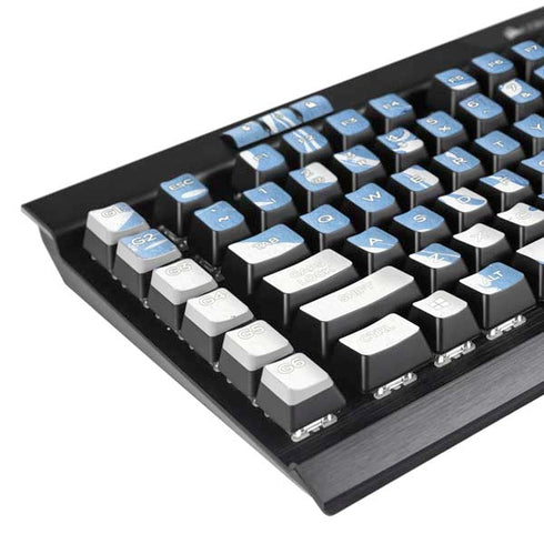 Marbleized Blue K95 RGB PLATINUM Mechanical Gaming Keyboard Skin