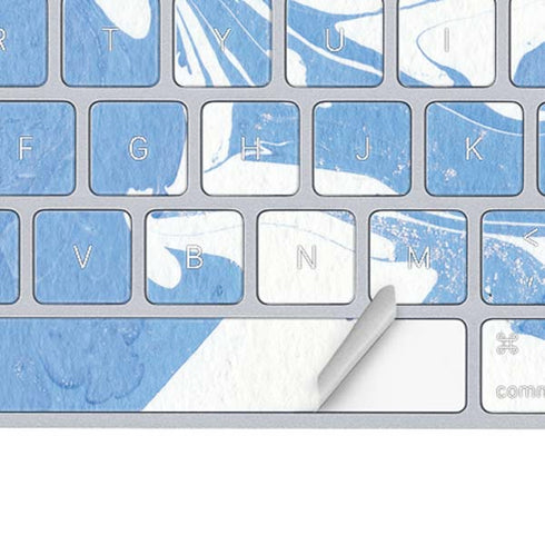 Marbleized Blue Magic Keyboard Skin