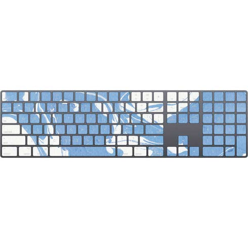 Marbleized Blue Magic Keyboard with Numeric Keypad Skin