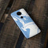 Marbleized Blue Moto E5 Plus Skin