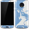 Marbleized Blue Moto G6 Skin