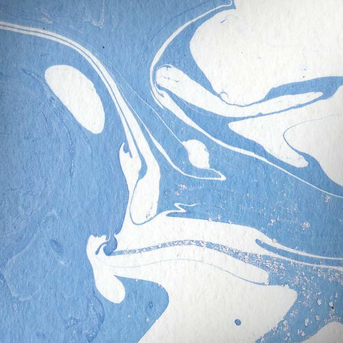 Marbleized Blue Moto G6 Skin