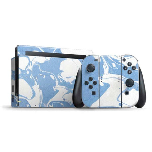 Marbleized Blue Nintendo Switch Bundle Skin