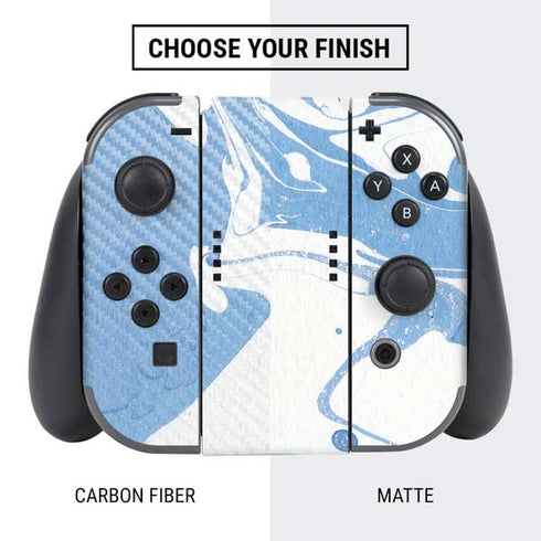 Marbleized Blue Nintendo Switch Bundle Skin