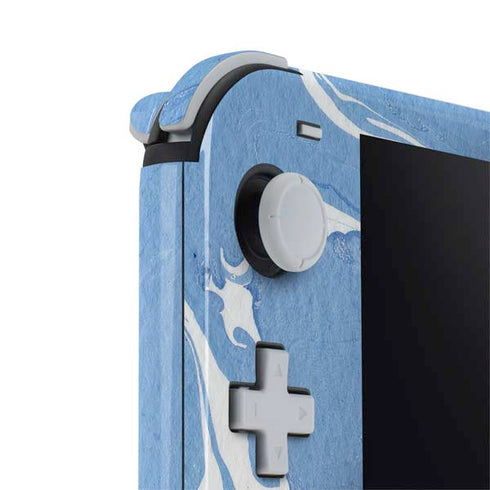 Marbleized Blue Nintendo Switch Lite Skin