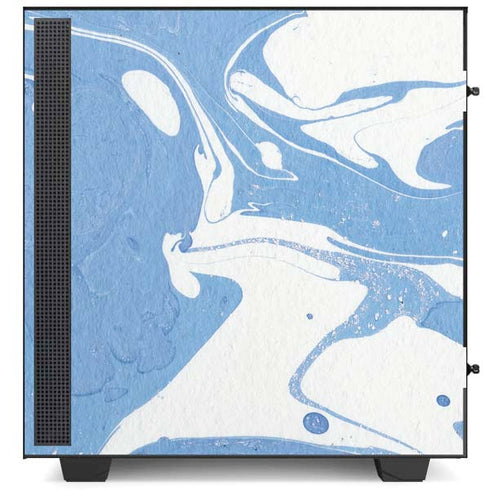 Marbleized Blue NZXT H510 Compact ATX Mid-Tower Case Skin