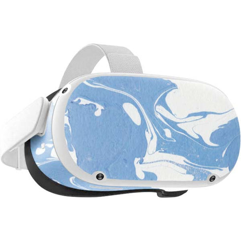 Marbleized Blue Oculus Quest 2 Skin