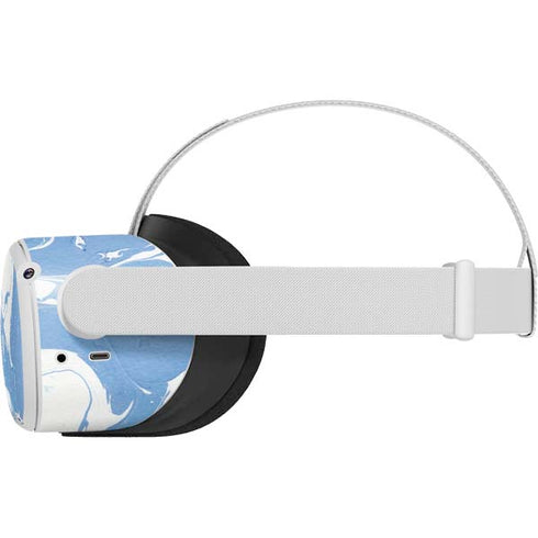 Marbleized Blue Oculus Quest 2 Skin