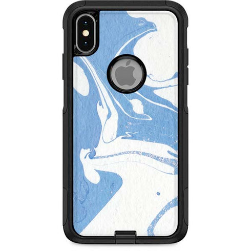 Marbleized Blue Otterbox Commuter iPhone Skin