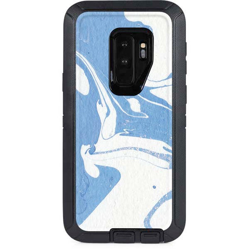 Marbleized Blue Otterbox Defender Galaxy Skin