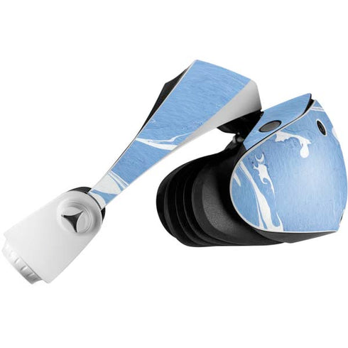 Marbleized Blue PlayStation VR2 Skin