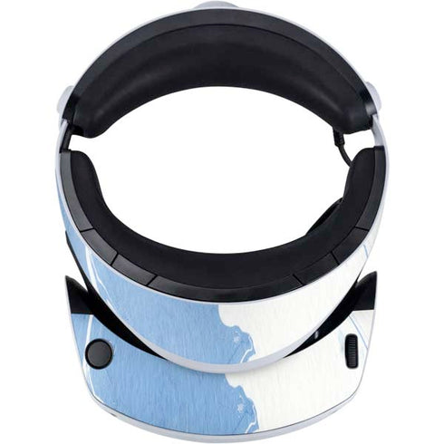 Marbleized Blue PlayStation VR2 Skin