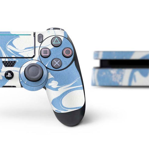 Marbleized Blue PS4 Slim Bundle Skin