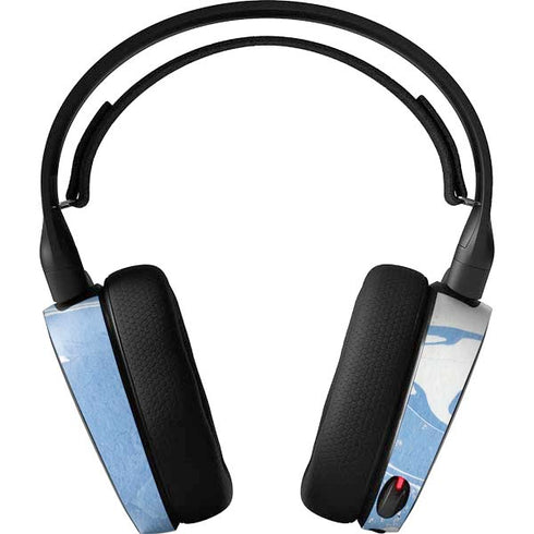 Marbleized Blue SteelSeries Arctis 3 Skin