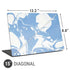 Marbleized Blue Universal Laptop 15in (12.2 x 8.8in) Skin