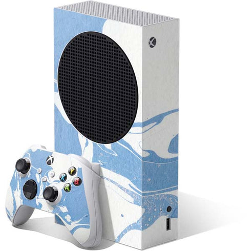 Marbleized Blue Xbox Series S Skins