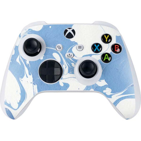 Marbleized Blue Xbox Series S Controller Skin