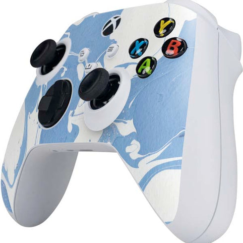 Marbleized Blue Xbox Series S Controller Skin