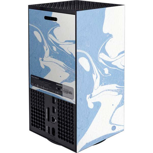 Marbleized Blue Xbox Series X Console Skin