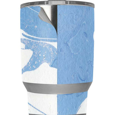 Marbleized Blue Yeti 20oz Tumbler Skin