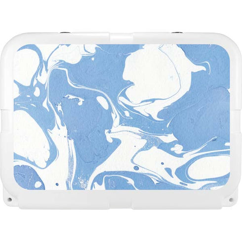 Marbleized Blue YETI Tundra 35 Hard Cooler Skin