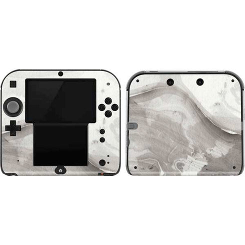 Marbleized Grey Nintendo 2DS Skin