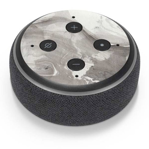 Marbleized Grey Amazon Echo Dot Skin