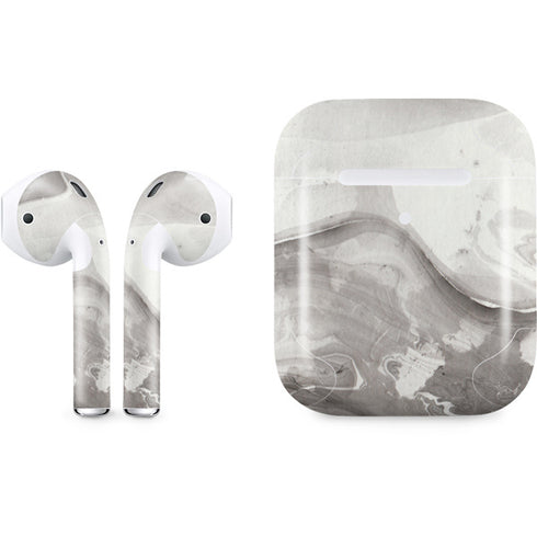 Marbleized Grey Apple AirPods 2 Skin