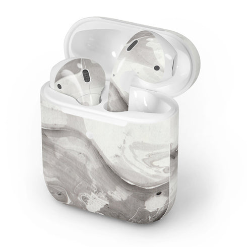 Marbleized Grey Apple AirPods 2 Skin
