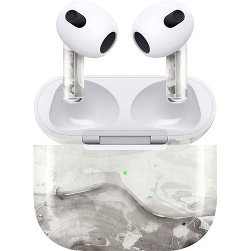 Marbleized Grey Apple AirPods (3rd Gen 2021) Skin