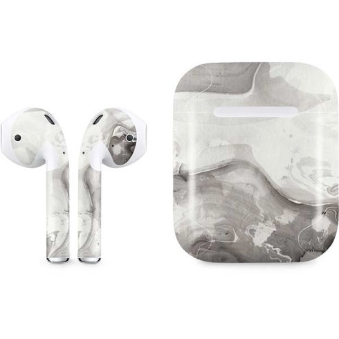 Marbleized Grey Apple AirPods Skin