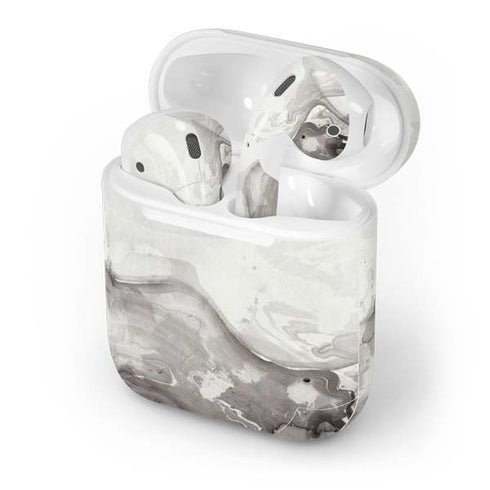 Marbleized Grey Apple AirPods Skin