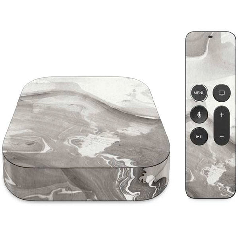 Marbleized Grey Apple TV Skin