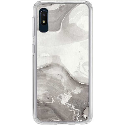 Marbleized Grey Galaxy A10e Clear Case