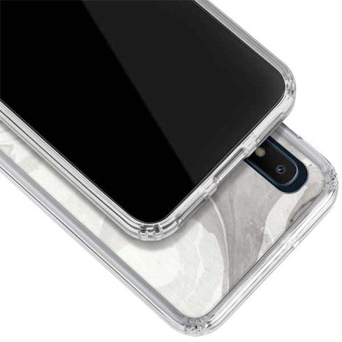 Marbleized Grey Galaxy A10e Clear Case
