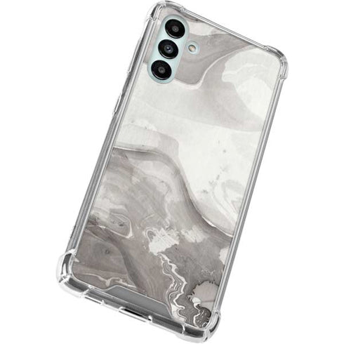 Marbleized Grey Galaxy A13 5G Clear Case