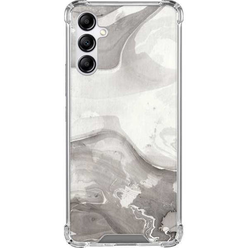 Marbleized Grey Galaxy A14 5G Clear Case