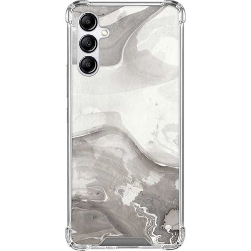 Marbleized Grey Galaxy A15 5G Clear Case