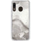 Marbleized Grey Galaxy A20 Clear Case