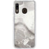 Marbleized Grey Galaxy A20 Clear Case