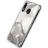 Marbleized Grey Galaxy A30 Clear Case