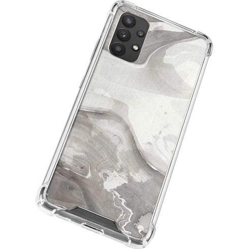 Marbleized Grey Galaxy A32 5G Clear Case