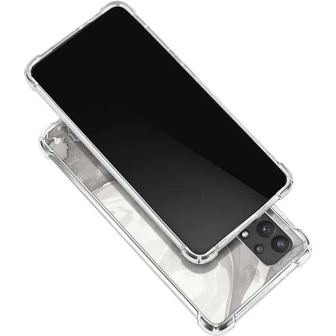 Marbleized Grey Galaxy A32 5G Clear Case