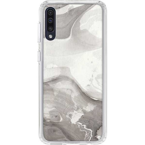 Marbleized Grey Galaxy A50 Clear Case