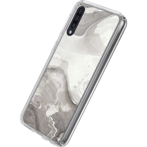 Marbleized Grey Galaxy A50 Clear Case