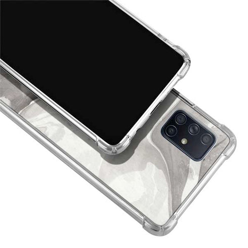 Marbleized Grey Galaxy A51 5G Clear Case