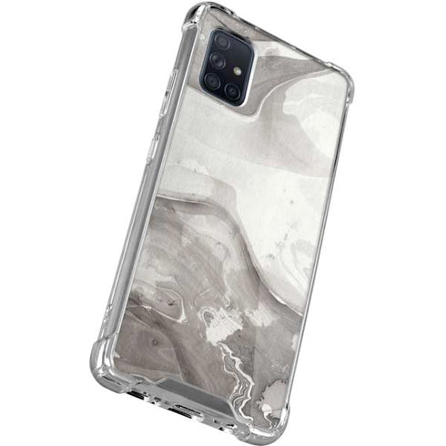 Marbleized Grey Galaxy A51 5G Clear Case