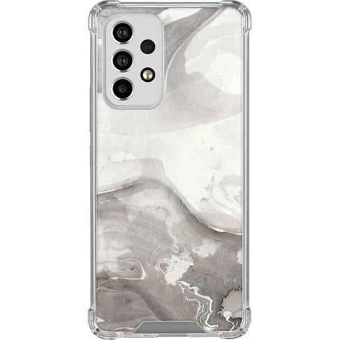 Marbleized Grey Galaxy A53 5G Clear Case