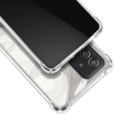 Marbleized Grey Galaxy A72 5G Clear Case